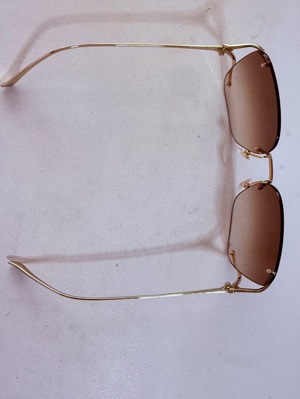 NEW Gucci GG0646S 002 Gucci-Logo Sunglasses Women's Gold/Brown Gradient 60mm - Picture 4 of 12